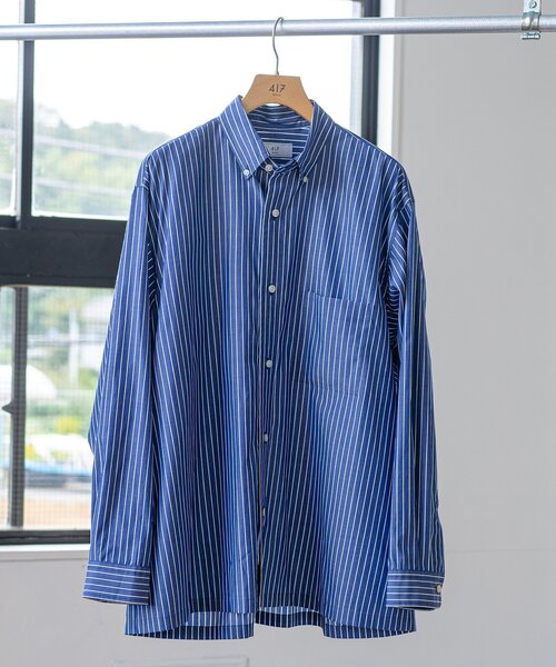 417 EDIFICE(フォーワンセブンエディフィス)の「【Essential / エッセンシャル】B.D STRIPE shirt / ボタンダウンストライプ(シャツ/ブラウス・メンズ・ライトブルー/スカイブルー/ブルー/その他2/ブルー系その他/その他6/その他18・SMALL/MEDIUM/LARGE/XX-LARGE)」の21枚目の写真
