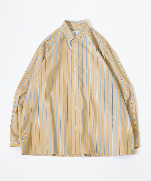 417 EDIFICE(フォーワンセブンエディフィス)の「【Essential / エッセンシャル】B.D STRIPE shirt / ボタンダウンストライプ(シャツ/ブラウス・メンズ・ライトブルー/スカイブルー/ブルー/その他2/ブルー系その他/その他6/その他18・SMALL/MEDIUM/LARGE/XX-LARGE)」の17枚目の写真