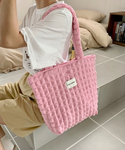 Burner(バーナー)の「【OKUOKU 0909】 ぽこぽこトートバッグ oku-bag-678608859366-179(トートバッグ・レディース・C/D/E/B/A・FREE)」の2枚目の写真