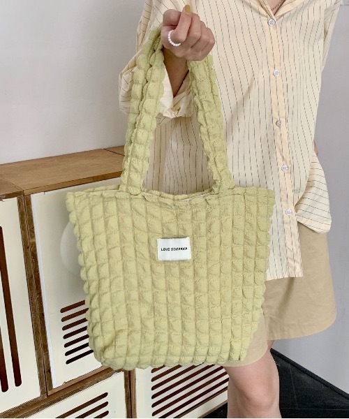 Burner(バーナー)の「【OKUOKU 0909】 ぽこぽこトートバッグ oku-bag-678608859366-179(トートバッグ・レディース・C/D/E/B/A・FREE)」の4枚目の写真