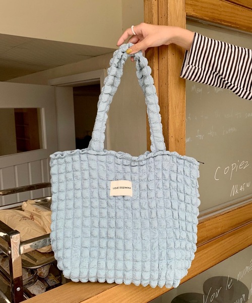 Burner(バーナー)の「【OKUOKU 0909】 ぽこぽこトートバッグ oku-bag-678608859366-179(トートバッグ・レディース・C/D/E/B/A・FREE)」の15枚目の写真