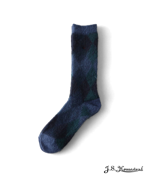 JOURNAL STANDARD J.S HOMESTEAD（ジャーナルスタンダードホームステッド）の「【J.S.Homestead】WJQ RETRO ARGYLE SOCKS（ソックス/靴下・メンズ・パープル/イエロー/オレンジ/ブルー系その他・FREE）」の2枚目の写真