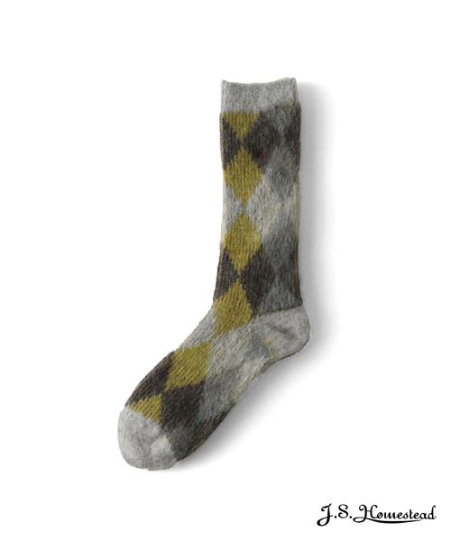 JOURNAL STANDARD J.S HOMESTEAD（ジャーナルスタンダードホームステッド）の「【J.S.Homestead】WJQ RETRO ARGYLE SOCKS（ソックス/靴下・メンズ・パープル/イエロー/オレンジ/ブルー系その他・FREE）」の3枚目の写真
