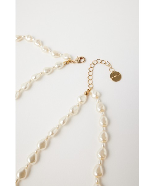 MOUSSY（マウジー）の「【HOLIDAY COLLECTION】WRAP LIKE F／PEARL ネックレス（ネックレス・レディース・オフホワイト・FREE）」の7枚目の写真