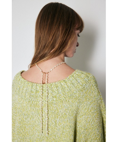 MOUSSY（マウジー）の「【HOLIDAY COLLECTION】WRAP LIKE F／PEARL ネックレス（ネックレス・レディース・オフホワイト・FREE）」の3枚目の写真