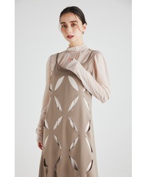 rienda | スランティングスリットキャミワンピース(ワンピース)