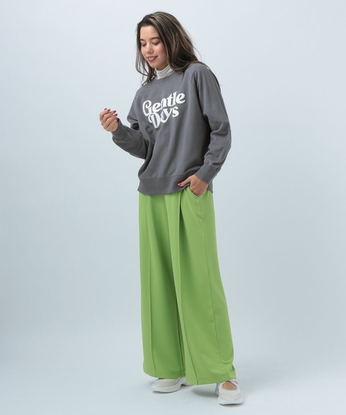 BAYFLOW（ベイフロー）の「アソートロゴピーチプルオーバ（スウェット・レディース・チャコールグレー/オレンジ/アイボリー・FREE）」の4枚目の写真