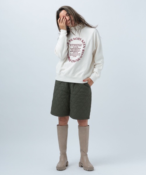 BAYFLOW（ベイフロー）の「アソートロゴピーチプルオーバ（スウェット・レディース・チャコールグレー/オレンジ/アイボリー・FREE）」の17枚目の写真