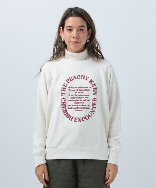 BAYFLOW（ベイフロー）の「アソートロゴピーチプルオーバ（スウェット・レディース・チャコールグレー/オレンジ/アイボリー・FREE）」の15枚目の写真