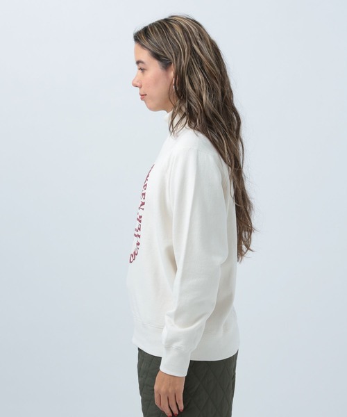 BAYFLOW（ベイフロー）の「アソートロゴピーチプルオーバ（スウェット・レディース・チャコールグレー/オレンジ/アイボリー・FREE）」の9枚目の写真