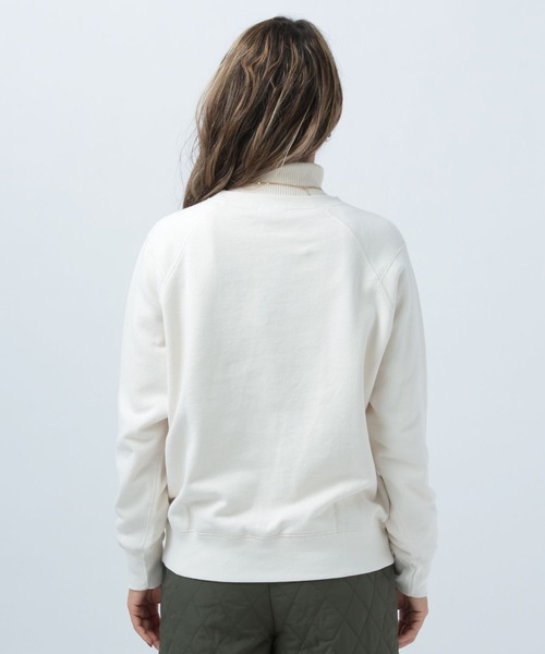 BAYFLOW（ベイフロー）の「アソートロゴピーチプルオーバ（スウェット・レディース・チャコールグレー/オレンジ/アイボリー・FREE）」の7枚目の写真