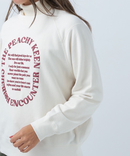 BAYFLOW（ベイフロー）の「アソートロゴピーチプルオーバ（スウェット・レディース・チャコールグレー/オレンジ/アイボリー・FREE）」の13枚目の写真