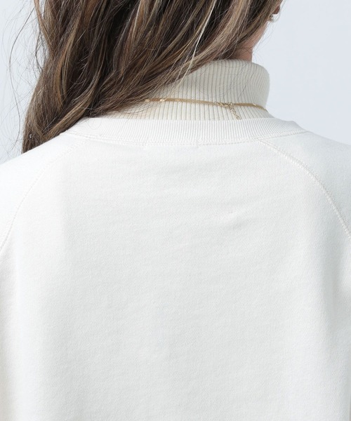 BAYFLOW（ベイフロー）の「アソートロゴピーチプルオーバ（スウェット・レディース・チャコールグレー/オレンジ/アイボリー・FREE）」の12枚目の写真