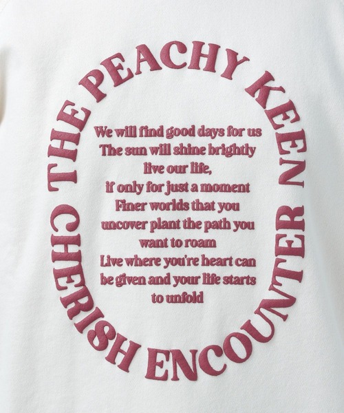 BAYFLOW（ベイフロー）の「アソートロゴピーチプルオーバ（スウェット・レディース・チャコールグレー/オレンジ/アイボリー・FREE）」の18枚目の写真