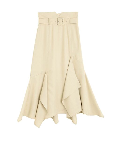 LAGUNAMOON（ラグナムーン）の「アシンメトリーマーメイドスカート（スカート・レディース・アイボリー/ミント/ブラウン・SMALL/MEDIUM）」の2枚目の写真