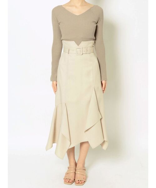 LAGUNAMOON（ラグナムーン）の「アシンメトリーマーメイドスカート（スカート・レディース・アイボリー/ミント/ブラウン・SMALL/MEDIUM）」の10枚目の写真