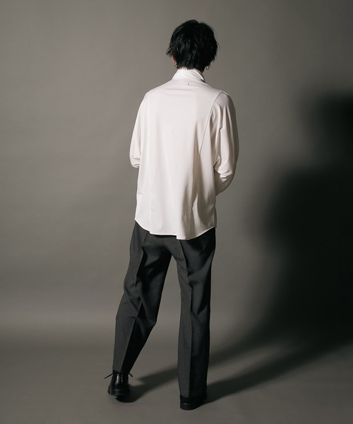 UNIIT(ユニット)の「【UNIIT/ユニット】 ワイドシルエット ワイドパンツ センタープレス イージーパンツ 韓国ファッション モードファッション キレイ目 ウエストゴム(その他パンツ・メンズ・チャコールグレー/ベージュ/ブラック・SMALL/MEDIUM/LARGE/X-LARGE)」の13枚目の写真