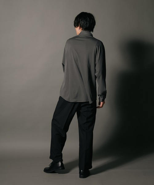 UNIIT(ユニット)の「【UNIIT/ユニット】 ワイドシルエット ワイドパンツ センタープレス イージーパンツ 韓国ファッション モードファッション キレイ目 ウエストゴム(その他パンツ・メンズ・チャコールグレー/ベージュ/ブラック・SMALL/MEDIUM/LARGE/X-LARGE)」の11枚目の写真