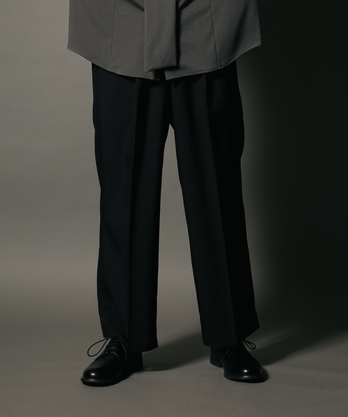 UNIIT(ユニット)の「【UNIIT/ユニット】 ワイドシルエット ワイドパンツ センタープレス イージーパンツ 韓国ファッション モードファッション キレイ目 ウエストゴム(その他パンツ・メンズ・チャコールグレー/ベージュ/ブラック・SMALL/MEDIUM/LARGE/X-LARGE)」の19枚目の写真
