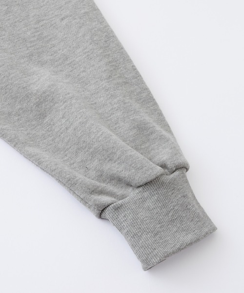 ナンバリングワンポイント刺繍ハーフジップスウェット MONO-MART