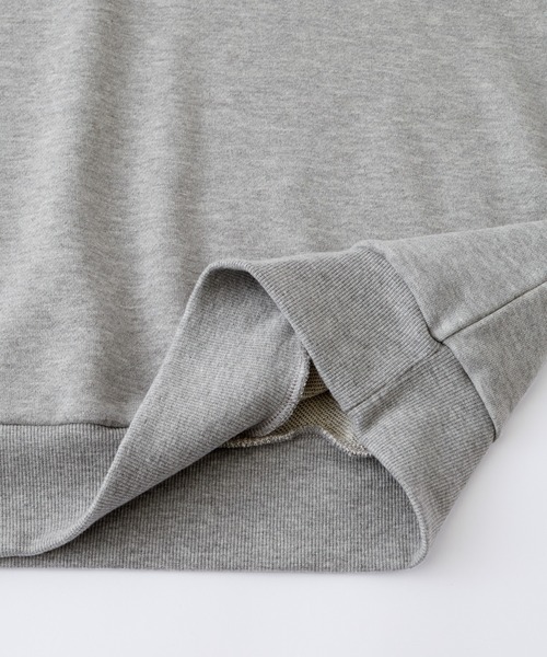ナンバリングワンポイント刺繍ハーフジップスウェット MONO-MART