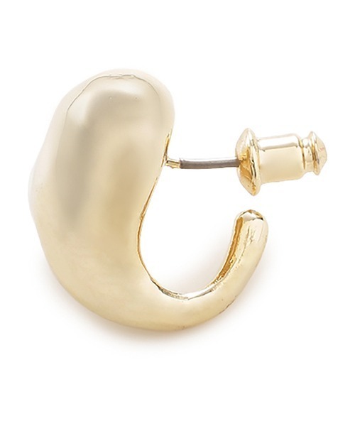 SNIDEL(スナイデル)の「ニュアンスハートフープピアス(ピアス(両耳用)・レディース・ゴールド/シルバー・FREE)」の7枚目の写真