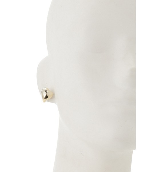 SNIDEL(スナイデル)の「ニュアンスハートフープピアス(ピアス(両耳用)・レディース・ゴールド/シルバー・FREE)」の9枚目の写真