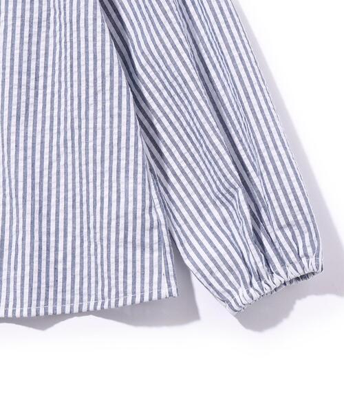 SHOO・LA・RUE(シューラルー)の「◆【110-140cm】フリルビッグカラーブラウス(シャツ/ブラウス・キッズ・ブラック系1/ネイビー系2・13/12/11/14)」の7枚目の写真