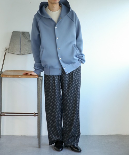 SENSE OF PLACE by URBAN RESEARCH（センスオブプレイスバイアーバンリサーチ）の「『セットアップ対応』『イージーケア』コモンガラダブルタックワイドスラックス（スラックス・メンズ・ブラック/ライトカーキ/ライトベージュ・SMALL/MEDIUM/LARGE）」の20枚目の写真