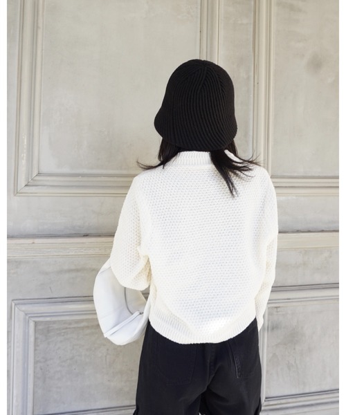 Chouchour(シュシュール)の「【chouchour/シュシュール】ニットカーディガン(カーディガン/ボレロ・レディース・ブラック/レッド/アイボリー・FREE)」の5枚目の写真