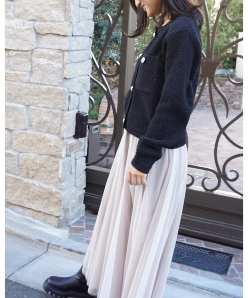 Chouchour(シュシュール)の「【chouchour/シュシュール】ニットカーディガン(カーディガン/ボレロ・レディース・ブラック/レッド/アイボリー・FREE)」の15枚目の写真