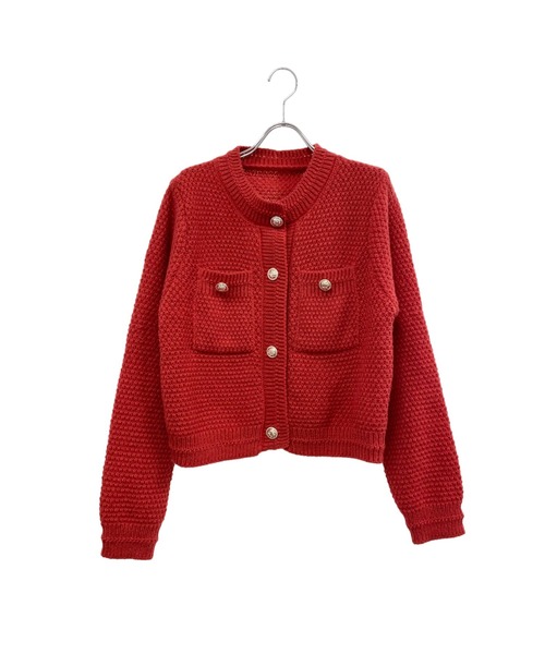 Chouchour(シュシュール)の「【chouchour/シュシュール】ニットカーディガン(カーディガン/ボレロ・レディース・ブラック/レッド/アイボリー・FREE)」の9枚目の写真