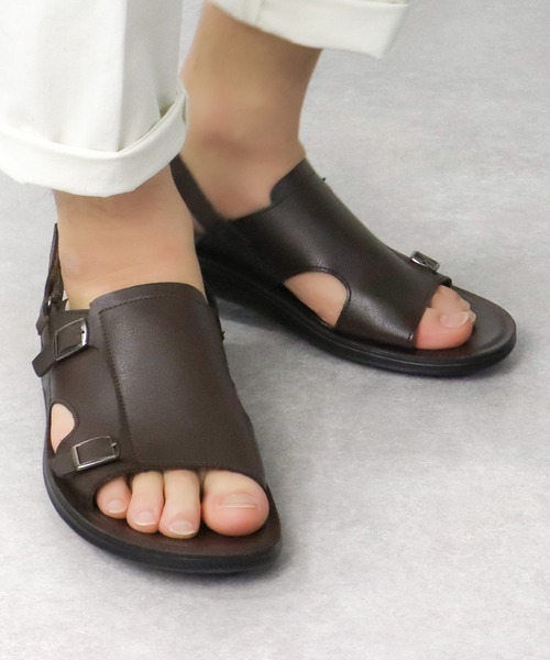 AAA+（サンエープラス）の「軽量 コンフォートサンダル（サンダル・メンズ・ブラウン系その他4/ブラウン系その他2/ブラック系2/ブラック系4/ダークブラウン系3/ブラック系1/ブラック系3/ブラウン系その他3/ブラウン系4/ダークブラウン系4/ダークブラウン系2/ダークブラウン系1/ブラウン系3/ブラウン系その他/ブラウン系2/ブラウン系1・M/L/LL）」の11枚目の写真