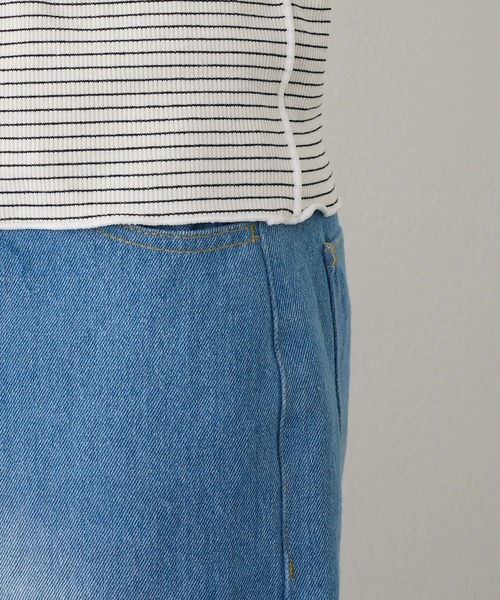 Kastane（カスタネ）の「【2023SSアイテム】テレコボーダークルーインナー（Tシャツ/カットソー・レディース・ブラック/オフホワイト/イエロー/ブルー・FREE）」の17枚目の写真