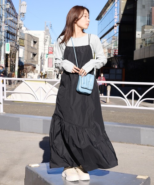 Kastane（カスタネ）の「【2023SSアイテム】テレコボーダークルーインナー（Tシャツ/カットソー・レディース・ブラック/オフホワイト/イエロー/ブルー・FREE）」の13枚目の写真