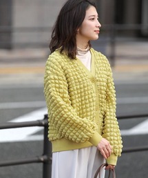 ポコポコジャージーカーディガン