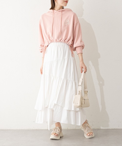 2023SS/新色追加】フード裾ドロストChスウェット（スウェット