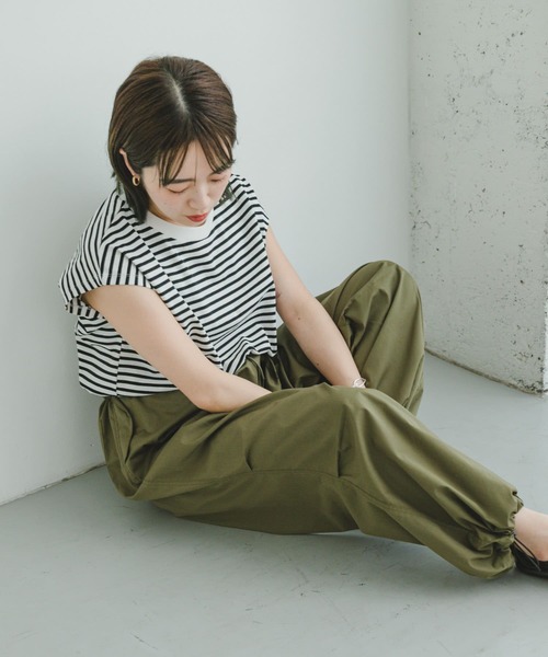 ITEMS URBANRESEARCH（アイテムズ アーバンリサーチ）の「ルーズシルエット スノーパンツ（カーゴパンツ・メンズ・カーキ/ブラック・FREE）」の7枚目の写真