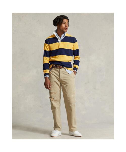 POLO RALPH LAUREN（ポロ ラルフ ローレン）の「クラシック フィット ストライプド ジャージー ラグビー シャツ（ポロシャツ・メンズ・イエロー・XL/L/S/XS/XXL/M）」の4枚目の写真