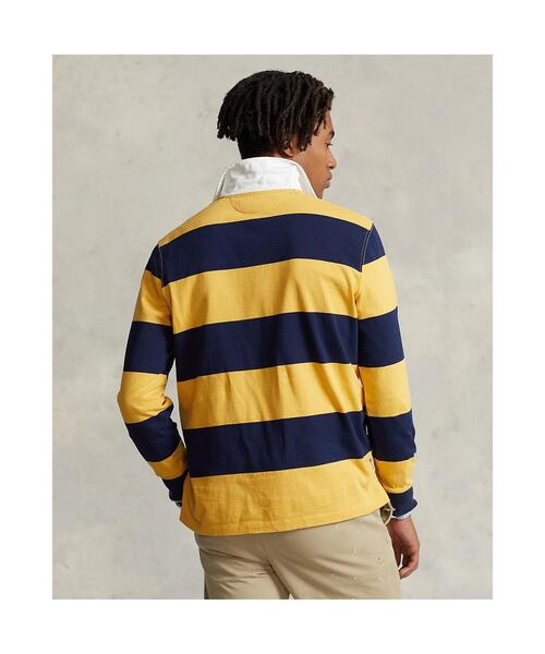 POLO RALPH LAUREN（ポロ ラルフ ローレン）の「クラシック フィット ストライプド ジャージー ラグビー シャツ（ポロシャツ・メンズ・イエロー・XL/L/S/XS/XXL/M）」の8枚目の写真