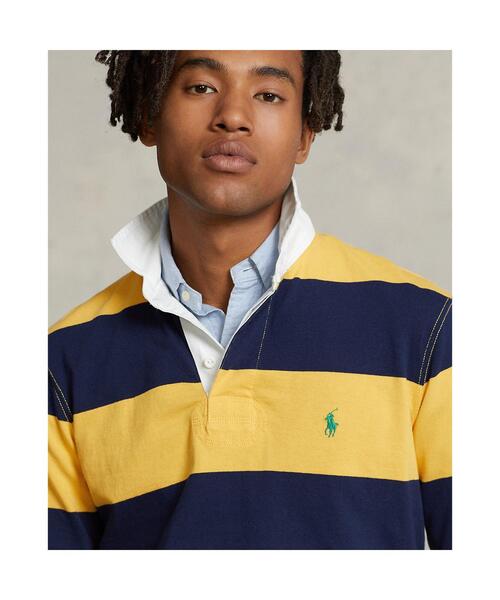POLO RALPH LAUREN（ポロ ラルフ ローレン）の「クラシック フィット ストライプド ジャージー ラグビー シャツ（ポロシャツ・メンズ・イエロー・XL/L/S/XS/XXL/M）」の7枚目の写真
