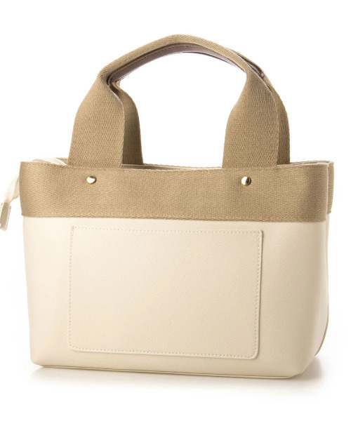 cache cache(カシュ カシュ)の「カシュカシュ cachecache / テープディテール2wayパーテーショントート(ショルダーバッグ・レディース・グレー/サックスブルー/ベージュ系その他/アイボリー/ブラック/イエロー・FREE)」の22枚目の写真