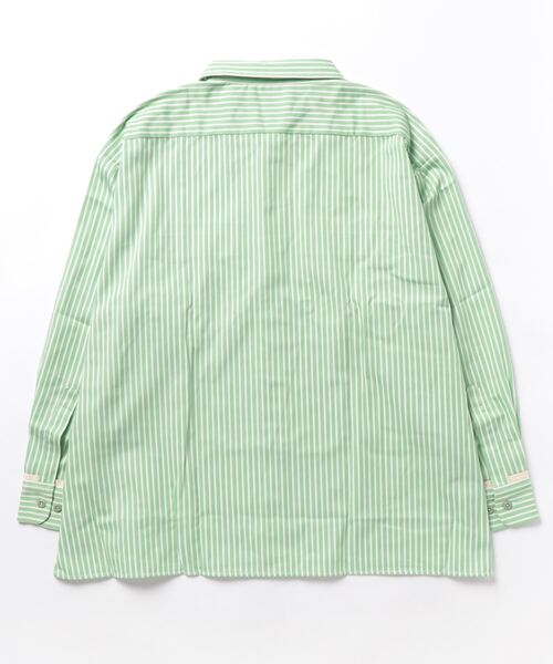 Dickies(ディッキーズ)の「【Dickies】LONG SLEEVE WIDE WORK STRIPE SHIRT / ワイドシルエット ストライプシャツ(シャツ/ブラウス・メンズ・サックスブルー/ミント・S/M/L)」の11枚目の写真