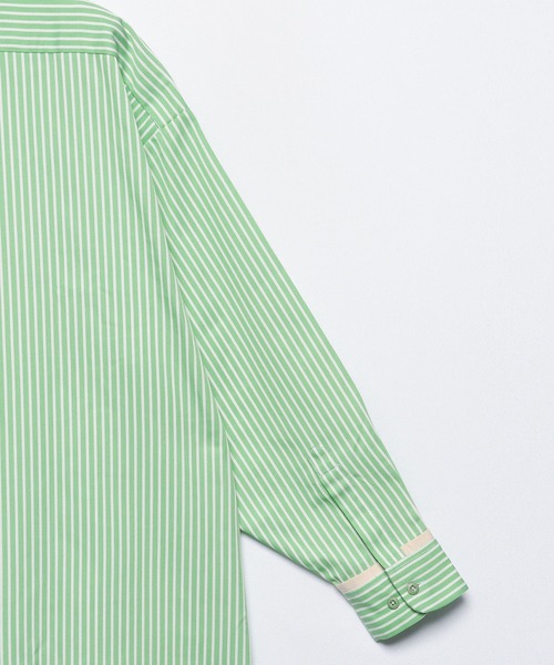 Dickies(ディッキーズ)の「【Dickies】LONG SLEEVE WIDE WORK STRIPE SHIRT / ワイドシルエット ストライプシャツ(シャツ/ブラウス・メンズ・サックスブルー/ミント・S/M/L)」の7枚目の写真