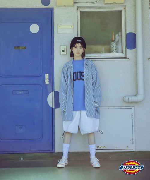 Dickies(ディッキーズ)の「【Dickies】LONG SLEEVE WIDE WORK STRIPE SHIRT / ワイドシルエット ストライプシャツ(シャツ/ブラウス・メンズ・サックスブルー/ミント・S/M/L)」の22枚目の写真