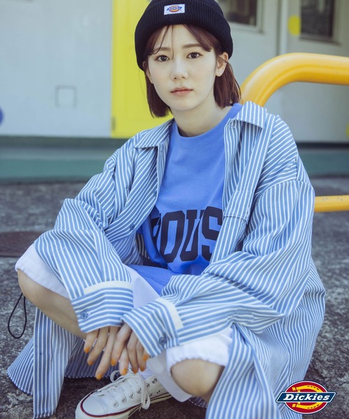 Dickies(ディッキーズ)の「【Dickies】LONG SLEEVE WIDE WORK STRIPE SHIRT / ワイドシルエット ストライプシャツ(シャツ/ブラウス・メンズ・サックスブルー/ミント・S/M/L)」の20枚目の写真