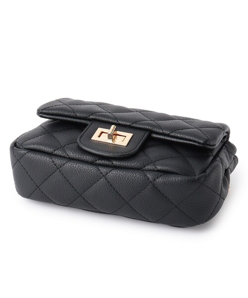 couture brooch（クチュールブローチ）の「◆キルティングショルダーバッグ（ショルダーバッグ・レディース・ダークグリーン/ライトベージュ/ブラック・00）」の8枚目の写真