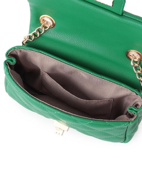 couture brooch（クチュールブローチ）の「◆キルティングショルダーバッグ（ショルダーバッグ・レディース・ダークグリーン/ライトベージュ/ブラック・00）」の9枚目の写真