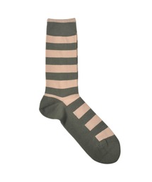 DEMOCRATIQUE SOCKS（デモクラティックソックス）の「【DEMOCRATIQUE SOCKS/デモクラティックソックス】クルーソックス ボーダーストライプ柄靴下 "ORIGINALS STRIPER" from Denmark Copenhagen（ソックス/靴下）」