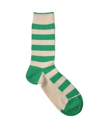 DEMOCRATIQUE SOCKS（デモクラティックソックス）の「【DEMOCRATIQUE SOCKS/デモクラティックソックス】クルーソックス ボーダーストライプ柄靴下 "ORIGINALS STRIPER" from Denmark Copenhagen（ソックス/靴下）」